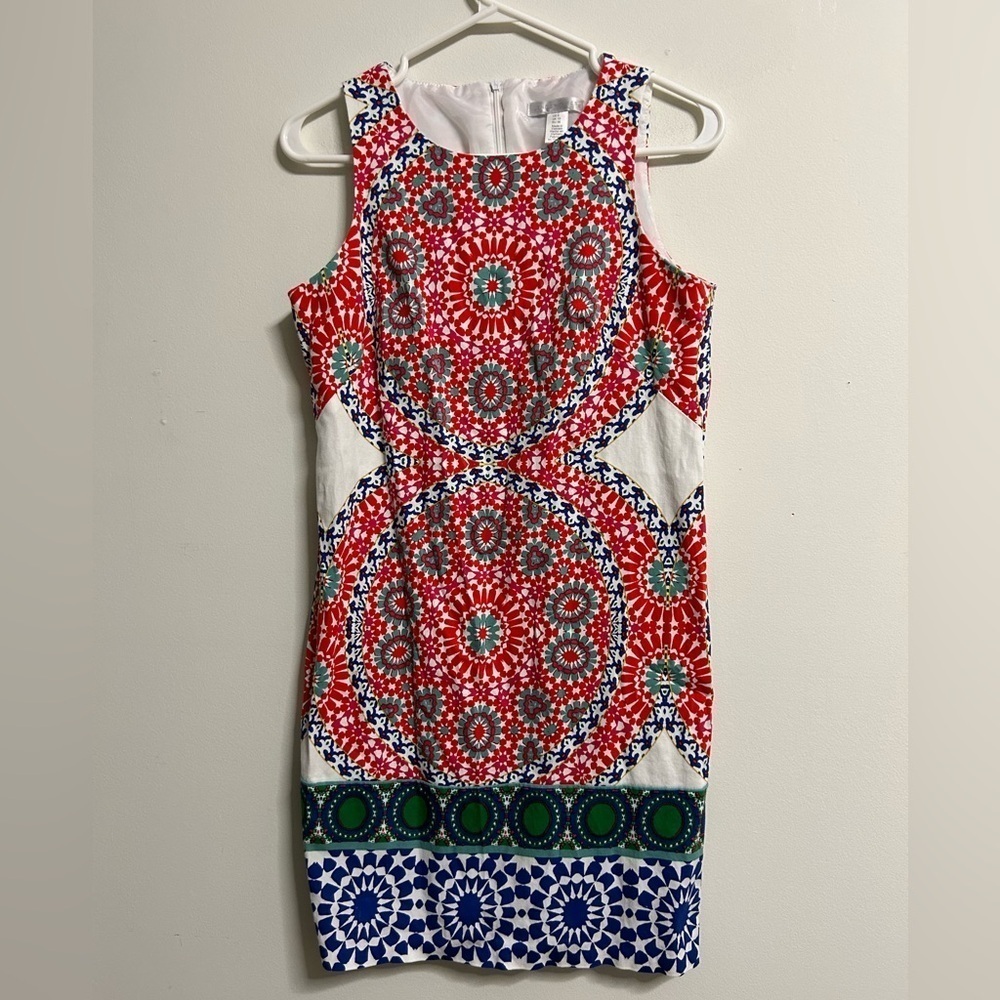 London Times Patterned Midi Dress